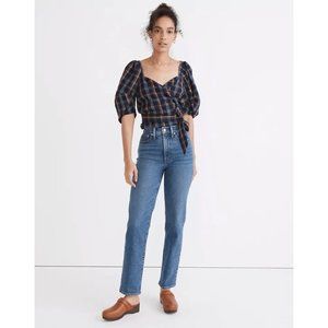 New MADEWELL The Perfect Vintage Straight Jean in Mayfield Wash Size 25